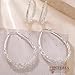 Senteria Sterling Silver Hoop Earrings - Women's Oval Hoops, Hypoallergenic, Large, Lightweight, Thick Twist, 50mm