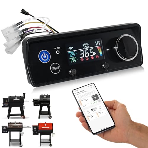 PID WiFi App Control Board Replacement Parts for Pit Boss 1F Control Steady Temp Compatible with 440-1600 Models Navigator Mahogany Sportsman Onyx Competition Pro and FB Series