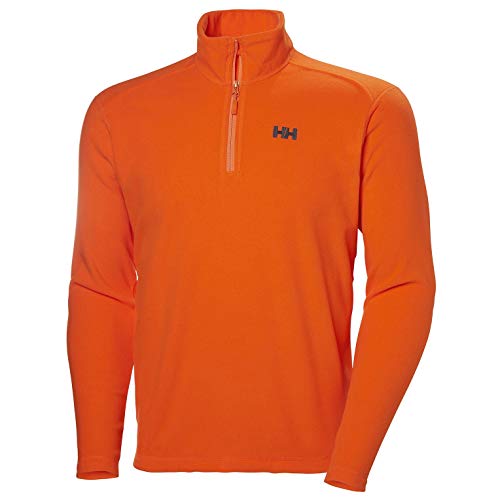 Helly Hansen Men's Daybreaker 1/2 Zip Lightweight Fleece Pullover Jacket, 226 Bright Orange, XXXX-Large