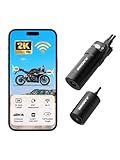 INNOVV K6 Motorcycle Dash Cam Dual Channel QHD 2K+1080P, IP67 Waterproof Mini Motocam with Wi-Fi, 120°Golden Angel, G-Sensor Detection, Support 256GB(SD Card not Included)