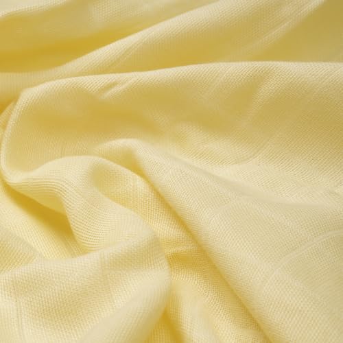 Image of The White Cradle Muslin Swaddle for Newborn Baby, Organic Cotton Wrap Lemon Yellow