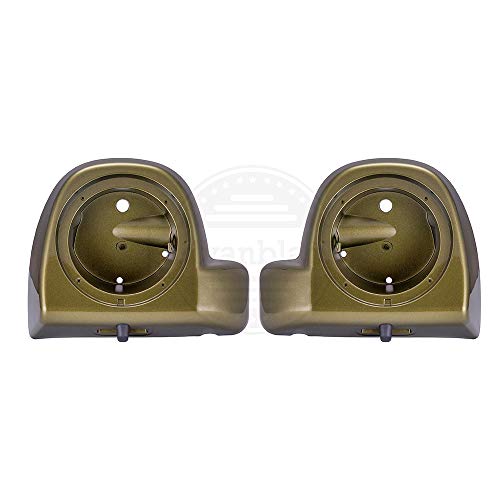 Moto Onfire Olive Gold 6.5" Bocinas Fairings Lower Vented miniatura 2