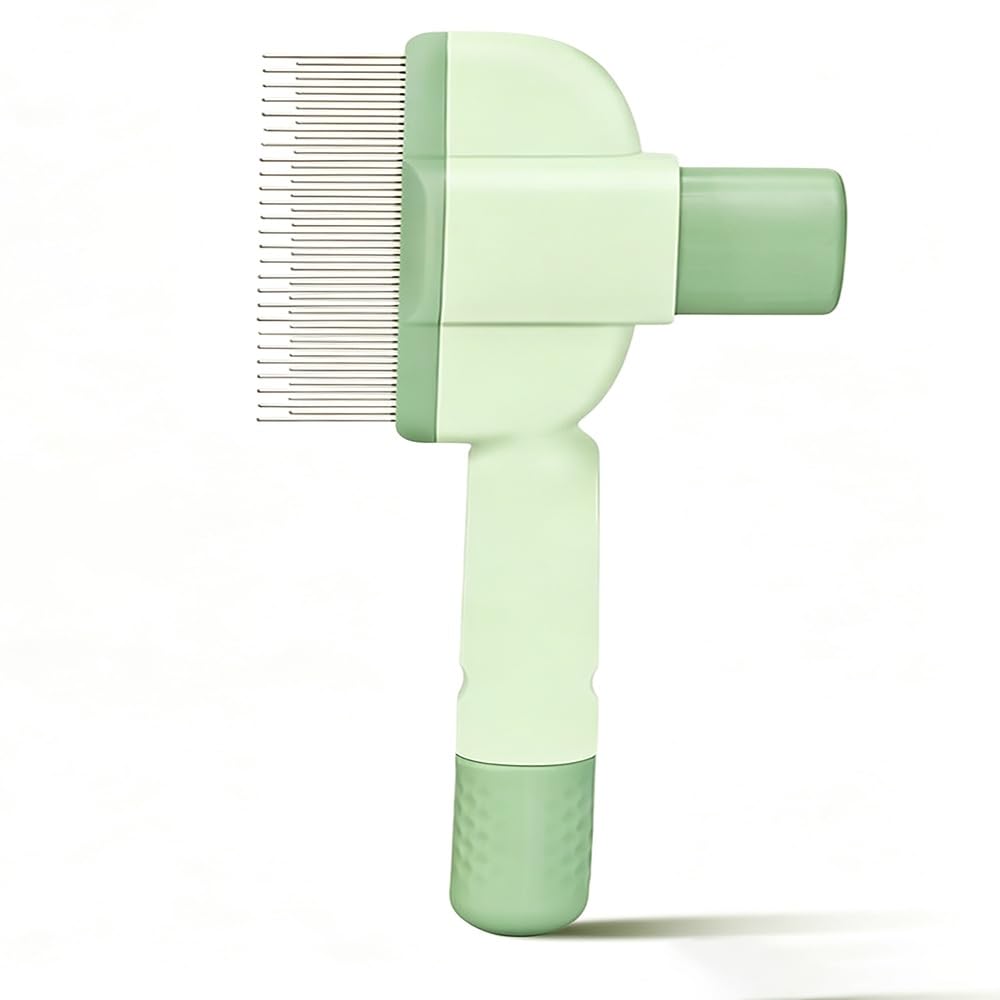 Peine para Mascotas | Ligero Y Rápido Para Peinar El Pelo, También Se Puede Usar En Ropa Y Muebles(Green)