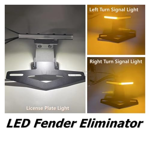 Support de plaque avec kit d'immatriculation LED intégré pour Ducati Hypermotard 950