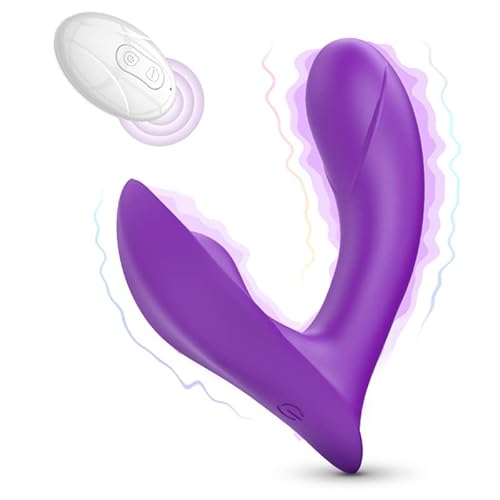 Remote Clitoral And G Spot Vibrator For Woman - Rechargeable Couples Vibrator Sex Toy, Anal Nipple Stimulator With 10 Dual Vibrating, Dual Stimulation Dildo Adult Sex Toys For Women #TOP26