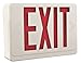 Lithonia Lighting LHQM LED R HO R0 M6 LED Exit Fixture with Red Letters and High Output Battery Backup