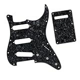 Portable Electric Guitar Pickguard Electric Guitar Pickguard 11 Hole Instrument Replacement Parts(1)