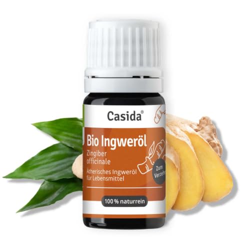 Huile de gingembre bio 100% pure Casida pour une vitalité absolue