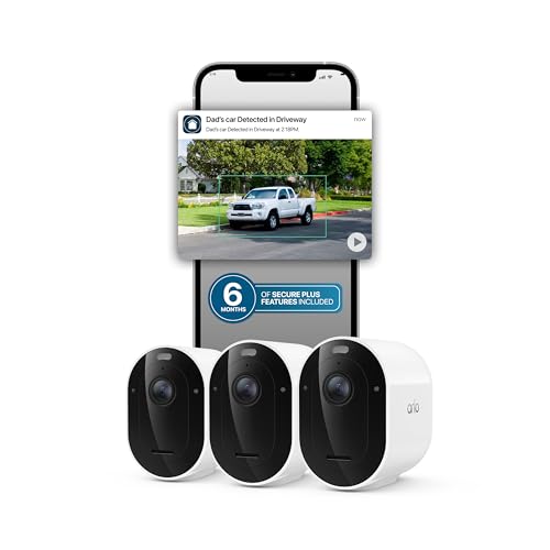 Image of Arlo Pro Security Camera 2K HDR (6th Gen, 2025 Release) Wireless Outdoor Camera, 4 Cam with 6-Month Secure Plus Subscription