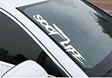 Soot Life Windshield Window Side 22' Pillar Vinyl Decal Sticker Twin Boost Race Smoke Rolling Coal