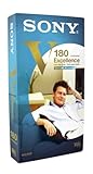 Sistema: VHS Sony VHS Tape 180 Min - Cinta de Audio/Video (1,27 cm)