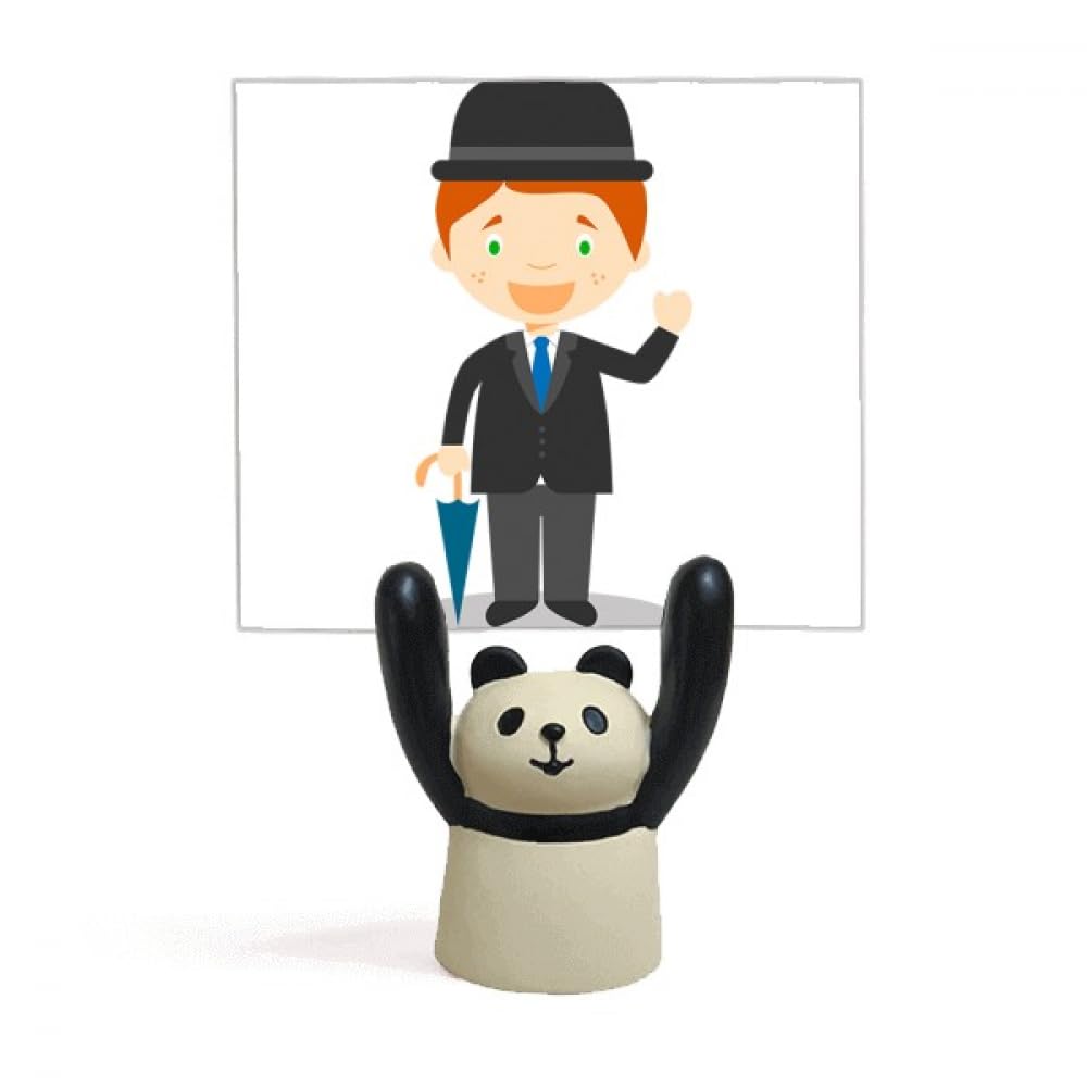 Support de mémo noir panda idée cadeau originale pour collègue de bureau - 4