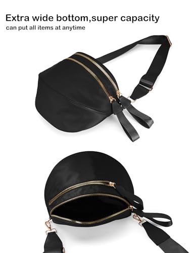 Spacious Nylon Crossbody Bag Bum Bag Handbags Wallets Purses Trendy Shoulder Bag for Women4