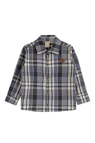 Camisa Xadrez, Colorittá, Meninos, Cinza, 4