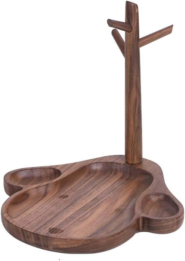 Key Rack Wooden Key Storage Ornaments Entrance Decoration Key Storage Rack Decorate The Doorway Chinese Style (Color : Ebony Size : 21 * 21 * 21cm) (Walnut 21 * 21 * 21cm)