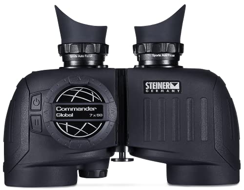 Image of Steiner Commander Series 7x50 Marine Binoculars, Performance Marine Optics to Navigate Low Light or Fog, with Global Compass