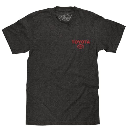 Tee Luv Men's Toyota Drive Your Dreams Shirt - Double Sided Car Logo Graphic Tee, Charcoal Heather, M by Tee Luv - Used condition - US$20.72