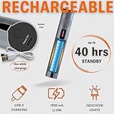 Sysotek Visual Fault Locator - Rechargeable Red Light VFL Fiber Optic Tool kit - Retractable Head fits SC FC ST - Optical Laser Light Pen Network Cable Fiber Tester with Protective Case and LC Adapter - Image 2