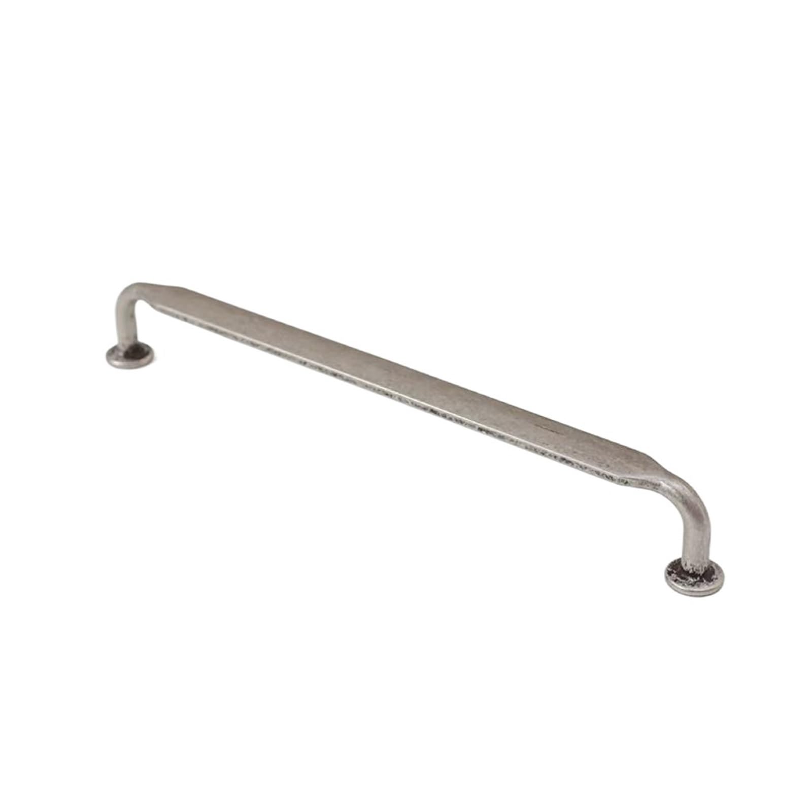 SNGUOQ 2pcs Antique-Silver Cabinet Door Pull Vintage Furniture Hardware for Living Room Door Handles(Hole spacing-192mm)