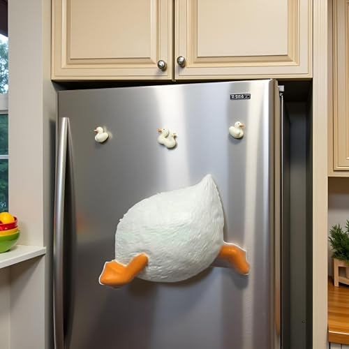 Imán Decorativo Cola de Pato de Resina Blanca miniatura 6