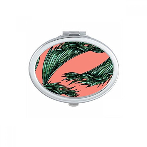 Miroir maquillage compact ovale portable petit mignon