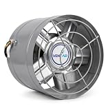 Exaustor Vent Air 20cm Alta Rotação 3500 RPM Bivolt Para Churrasqueira E Coifa Tira Fumaça E Gordura