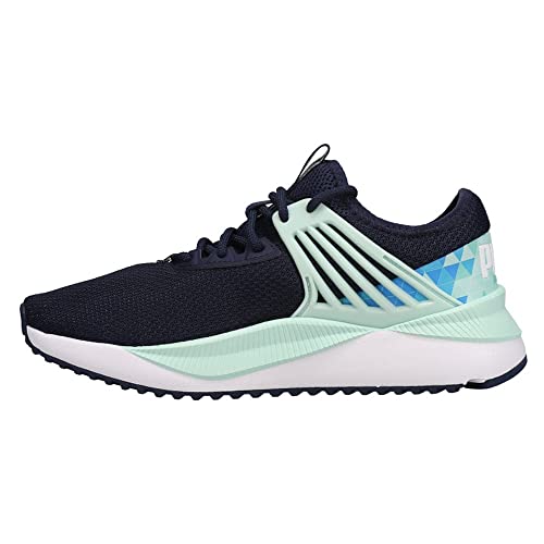 PUMA PUMA Women's Pacer Future Sneaker, Kaleidoscope Peacoat-Bay-Bleu Azur, 8.5