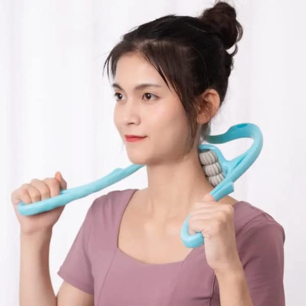 Tixid Acupressure 6 Ball Roller Neck Massagors Roller Physio Body Massage for Cervical Neck Shoulder Arms, Leg Calf Jang and Back Waist Pain Relief Relief Tixid Acupressure 6 Ball Roller Neck Massagors Roller Physio Body Massage for Cervical Neck Shoulder Arms, Leg Calf Jang and Back Waist Pain Relief Relief
