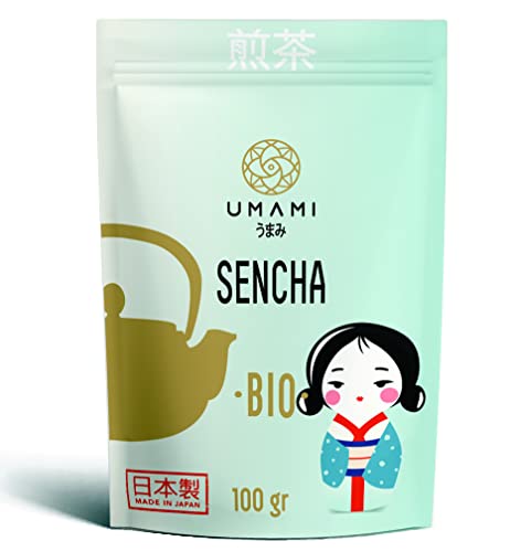 Umami Té verde Sencha orgánico cultivado en Uji, Kioto en Japón. 100gr