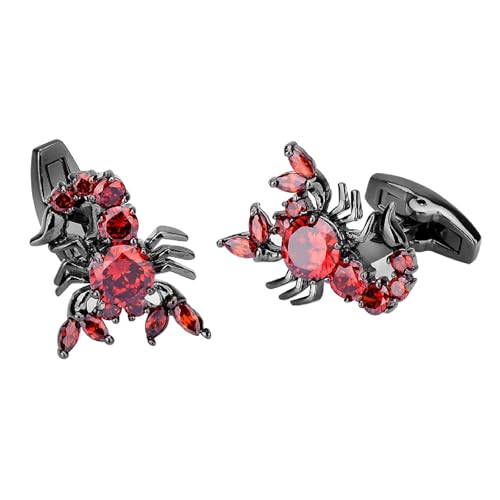 Mancuernillas para Hombre con Zirconia y Forma de Escorpión miniatura 2
