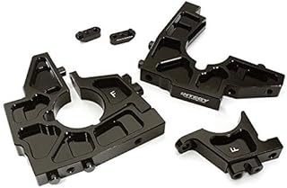Integy RC Model C28841BLACK Billet Machined Front Bulkhead Set for Losi 1/5 Desert Buggy XL-E
