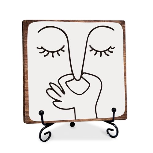 5'' Bathroom Wooden Sign with Metal Stand - Bad Smell