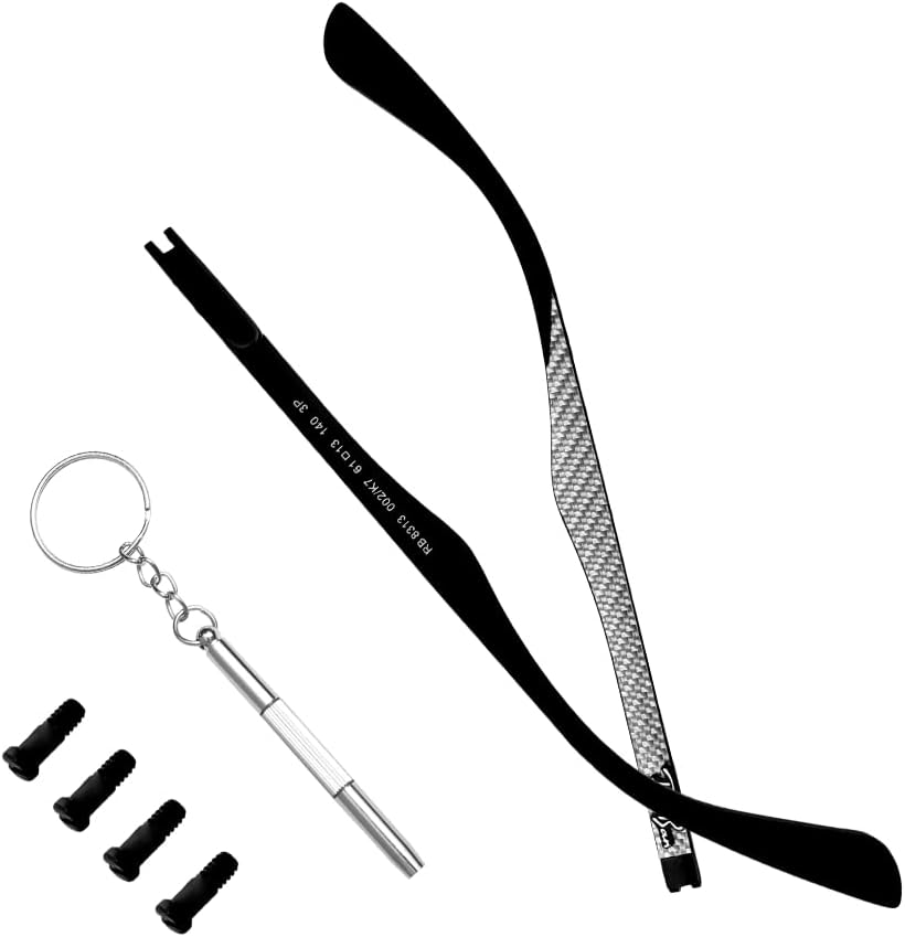 Temple Arms Replacement For RB8313 Sungalsses Carbon Fiber 8313M Temple Arms