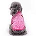 Produktbild LPxdywlk Winter-warme Gestrickte Wolle-Garn-Katzen-Strickjacke-Strickjacke-Jacken-Mantel-Haustier-Kleidungs-Partei-Kostüm Rose rot L