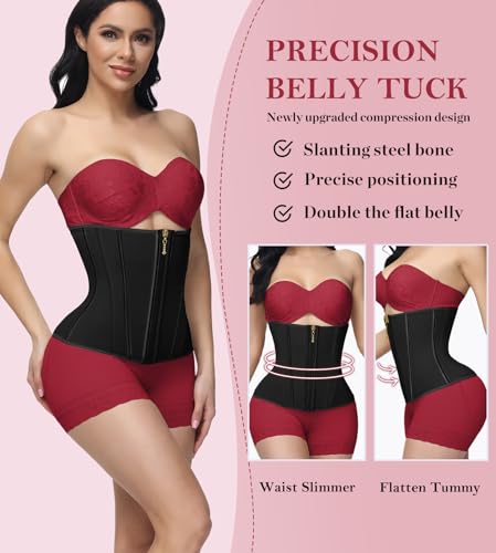 SHAPSHE Waist Trainer for Women Tummy Control Waist Cincher Workout Corset Shapewear Body Shaper2
