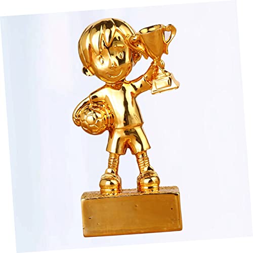 Toddmomy 3 Peças Com Troféu Cerimônias De Premiação Prêmios De Futebol Dourado Artesanato Pequenos E