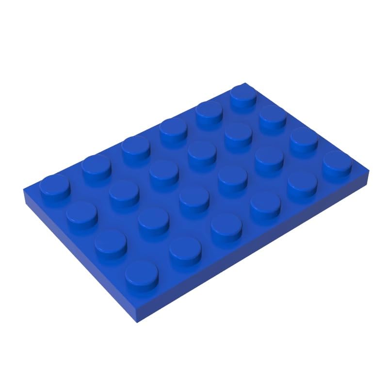 GDS-520 Compatible with LEGO Bricks 3032 Foundation Plate 4x6, Blue, 10 PCS — image 1