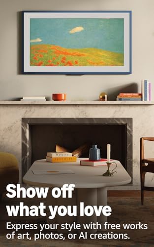 Amazon Ember Artline 55" with Fire TV (newest model), 4K Ultra HD QLED smart TV with free art and photos, anti-glare display, custom frames, Dolby Vision, find shows faster with Alexa+ - No Frame - 2
