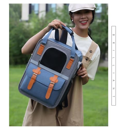 Mochila para mascotas de 30 x 21 x 40 cm con malla para viaje y senderismo 5
