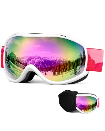 AVV Ski Goggles UV Protection, Anti-Fog Snowboard Snow Goggles OTG for Men Women...