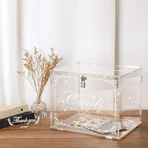 Caja de Acrílico Benjia para Tarjetas de Eventos Cover