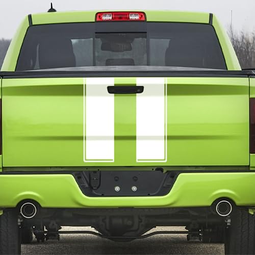 Stickers pour Dodge Ram masquage rayures capot vinyle orange brillant