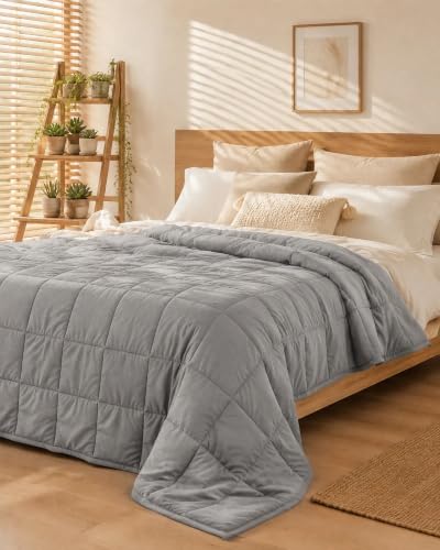 Good Nite Gewichtsdecke Therapiedecke Erwachsene-Angst Stress 4kg Hellgrau – Ansicht 9