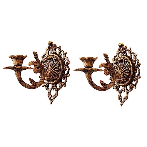 Catálogo para Comprar On-line Candelabros de pared de esta semana. 46 ELMAIN Candelabros De Pared For Velas, Candelabros De Metal For Velas, Candelabro Vintage, Juego De Candelabros Montados En La Pared, Decoración De Pared Antigua