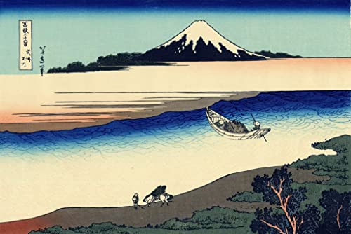 Peinture Hokusai Rivière Tama une évasion artistique japonaise dans votre salon