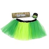 Tutu Baton - Green Two Tone | Tutus for Women Running, Dance, Holidays, Tulle Skirt