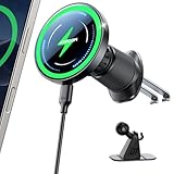 JOYROOM Support Telephone Voiture Magsafe Induction Ensemble 2 en 1 [Conception Amélioré...
