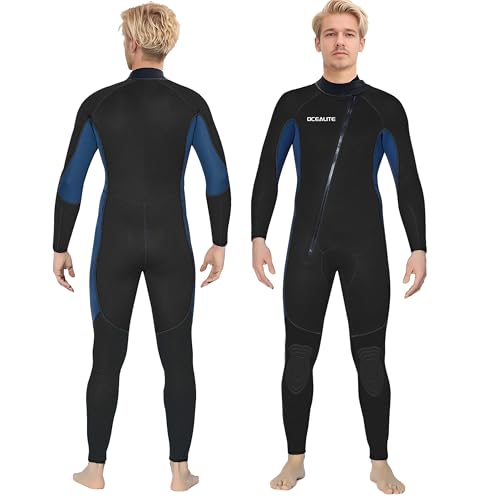 Combinaison de plongée homme contre le froid néoprène souple à fermeture avant