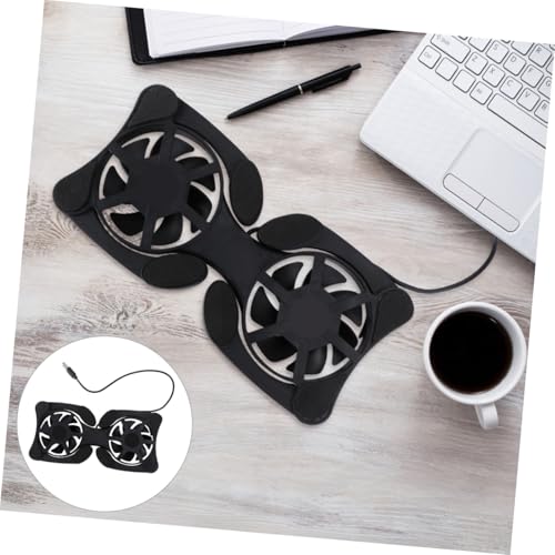 Base portátil plegable con ventiladores USB para laptop miniatura 7