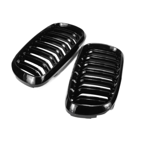 Grille de course BMW F15 F16 remplacer calandre d'origine par double lamelles noires